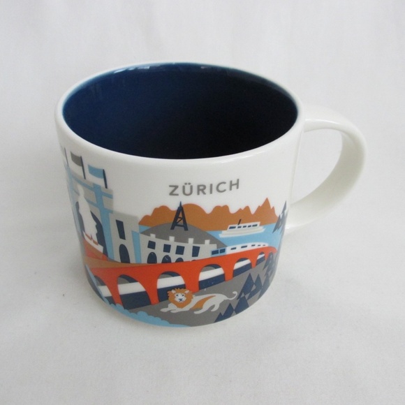 Starbucks Coffee Mug Zurich Switzerland You Are Here Collection 14 oz 2018 - Picture 1 of 8